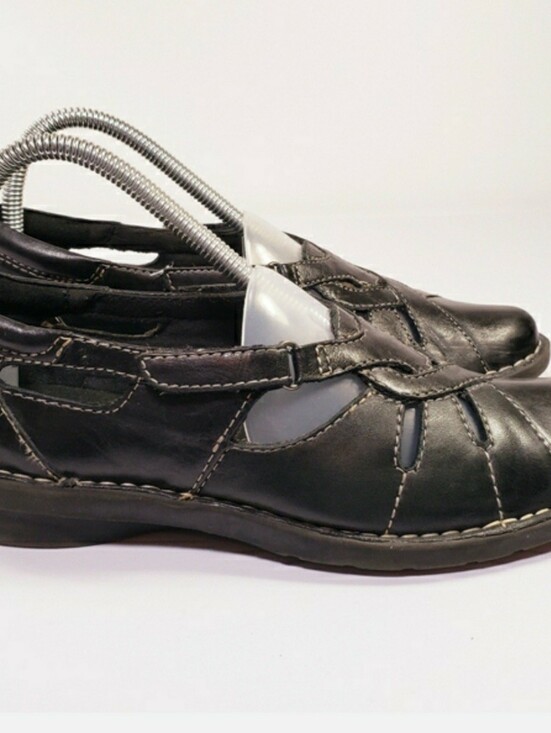 Clarks Shoes - Clarks Leather Slipon Mary Jane Loafer Walking Shoes